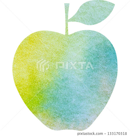 美麗的水彩蘋果圖示圖像的插圖 133170318