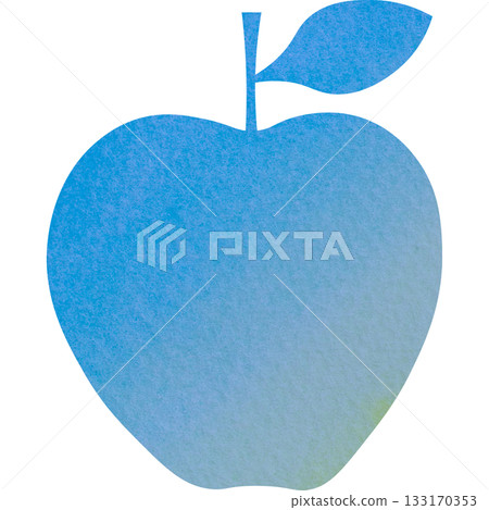 Beautiful watercolor pattern apple icon image illustration 133170353