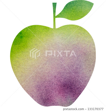 美麗的水彩蘋果圖示圖像的插圖 133170377