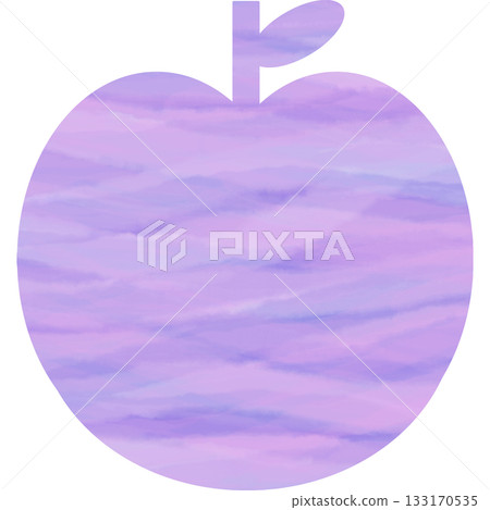 美麗的水彩蘋果圖示圖像的插圖 133170535