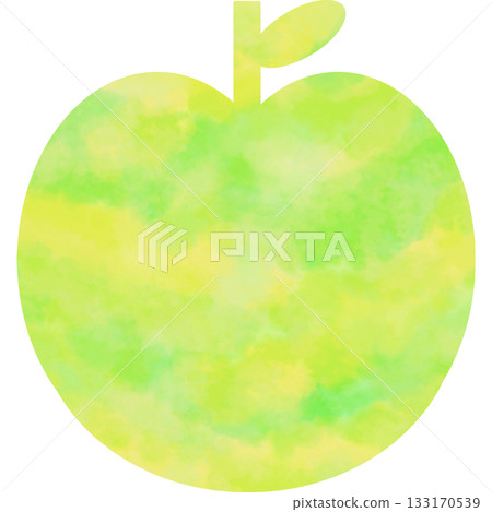 美麗的水彩蘋果圖示圖像的插圖 133170539