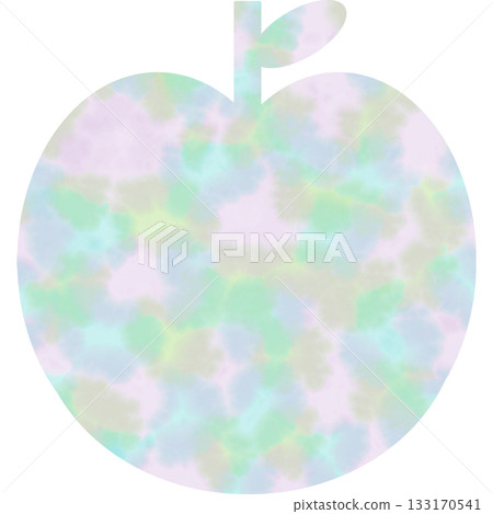 Beautiful watercolor pattern apple icon image illustration Beautiful watercolor pattern apple icon image illustration 133170541