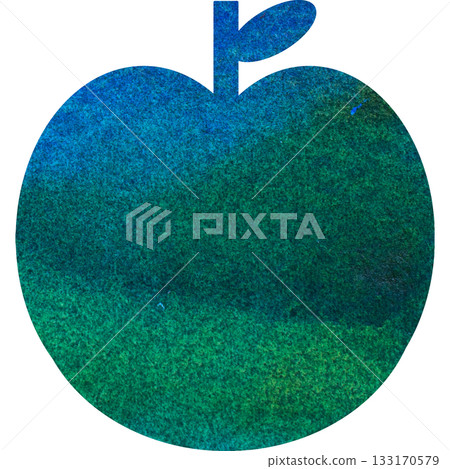 美麗的水彩蘋果圖示圖像的插圖 133170579