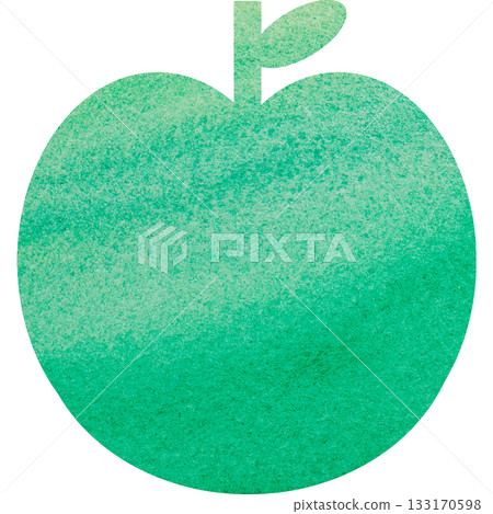 美麗的水彩蘋果圖示圖像的插圖 133170598