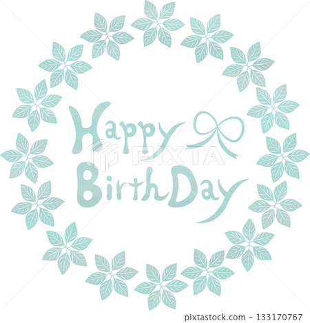 美麗的水彩畫生日快樂圖示圖像插圖 美麗的水彩畫生日快樂圖示圖像插圖 133170767