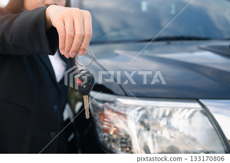 Car sale and agent concept. 133170806