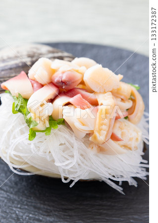 美味的海蛤刺身 美味的海蛤刺身 133172387