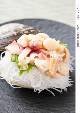 美味的海蛤刺身 美味的海蛤刺身 133172389