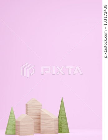 3D圖像_積木屋 133172439