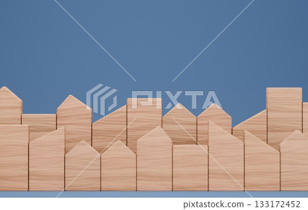 3D image_Building block house 3D image_Building block house 133172452
