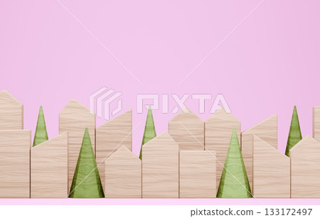 3D圖像_積木屋 133172497