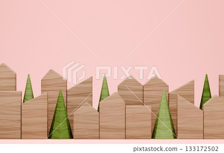 3D圖像_積木屋 133172502