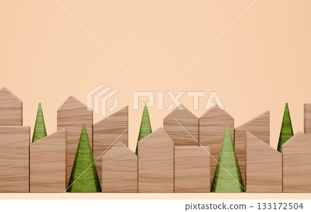 3D圖像_積木屋 133172504