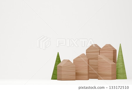 3D圖像_積木屋 133172510