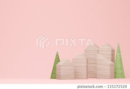 3D圖像_積木屋 133172520