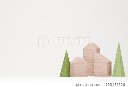3D image_Building block house 3D image_Building block house 133172528