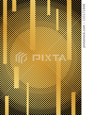 奢華的半色調和金色垂直線，金色條紋和波點抽象背景 133172806