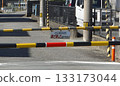 Railroad crossing warning signs 133173044