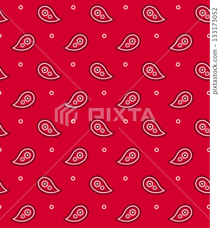 Red paisley bandana seamless pattern Red paisley bandana seamless pattern 133173052
