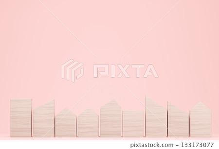 3D image_Building block house 3D image_Building block house 133173077