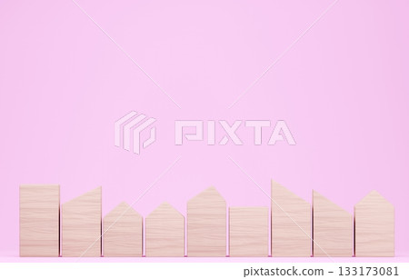 3D image_Building block house 133173081