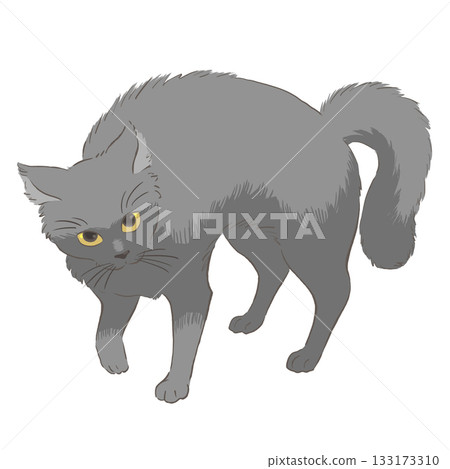 Illustration of a black cat doing Yannoka steps 133173310