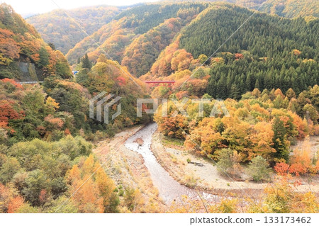 信州松川溪谷高井橋 133173462