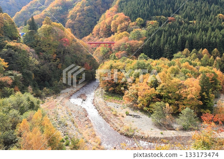 Shinshu Matsukawa Valley Takai Bridge Shinshu Matsukawa Valley Takai Bridge 133173474