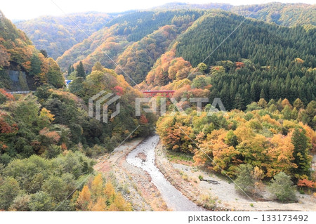 信州松川溪谷高井橋 133173492