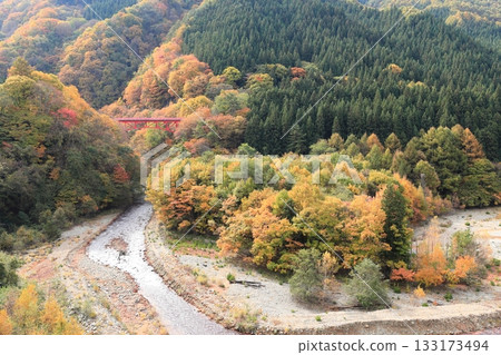 信州松川溪谷高井橋 133173494