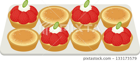 Assorted mini tarts 133173579