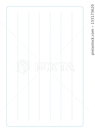 A simple light blue, hand-ruled, 7-line postcard template - Japanese vertical standard postcard size ratio A simple light blue, hand-ruled, 7-line postcard template - Japanese vertical standard postcard size ratio 133173620