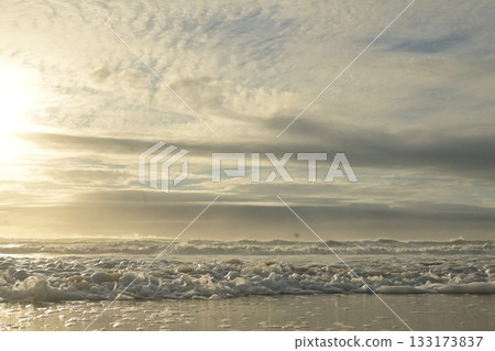 Sea reflected by sunlight Sea reflected by sunlight 133173837