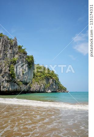 Scenic beach on Palawan island, Philippines. Scenic beach on Palawan island, Philippines. 133174331