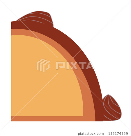 Chocolate Dome Cake Cut Chocolate Dome Cake Cut 133174539