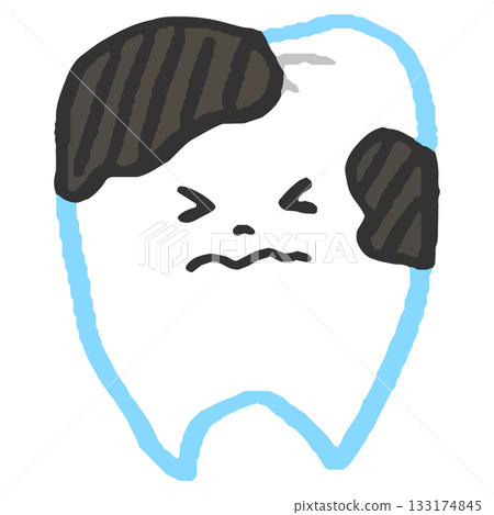 Stained teeth Stained teeth 133174845