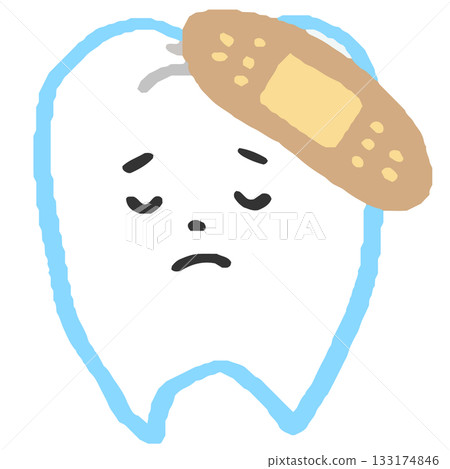 受傷的牙齒 受傷的牙齒 133174846