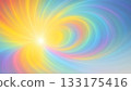 明亮的棱鏡螺旋背景，帶有彩虹般的光暈 133175416