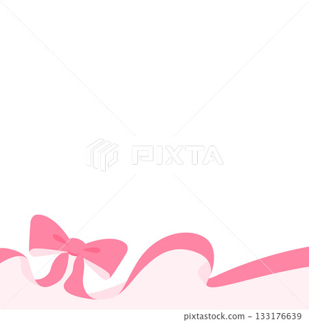 Ribbon decoration frame, background, square size Ribbon decoration frame, background, square size 133176639