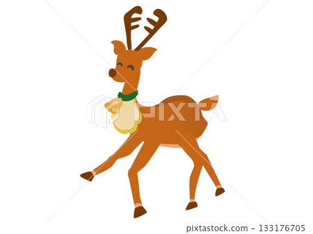 Christmas reindeer illustration material 133176705