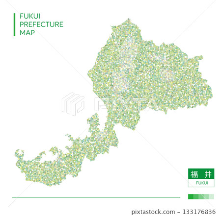 福井縣地圖 - 福井(點狀圖) 福井縣地圖 - 福井(點狀圖) 133176836
