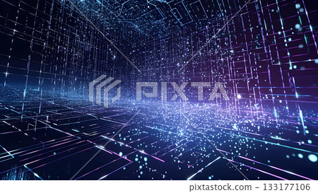 abstract graphical digital data on dark background, neural network generated image abstract graphical digital data on dark background, neural network generated image 133177106