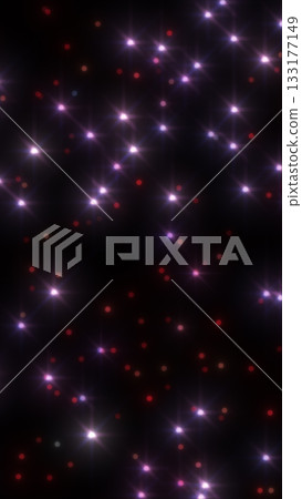 Dark space filled with glowing red and white star-like lights, soft and dreamy Dark space filled with glowing red and white star-like lights, soft and dreamy 133177149