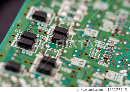 electronic chip on electronic board electronic chip on electronic board 133177245