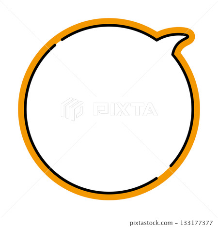 Simple speech bubble illustration circle 133177377