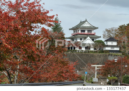 Wakui Castle in Autumn Wakui Castle in Autumn 133177437