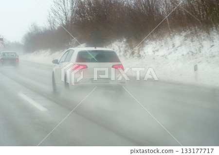 car in winter car in winter 133177717