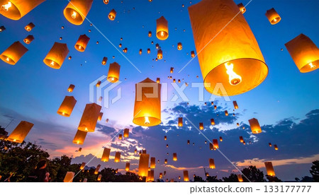 一盞奇妙的燈籠飛向夜空 2 133177777