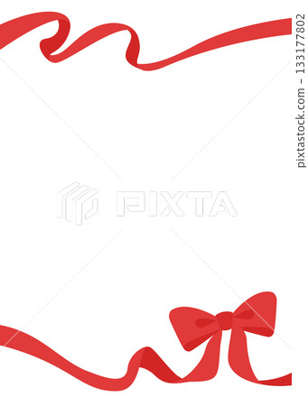 Ribbon decorative frame, portrait orientation Ribbon decorative frame, portrait orientation 133177802