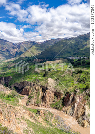 Colca Canyon with a clear blue sky, Peru Colca Canyon with a clear blue sky, Peru 133177845